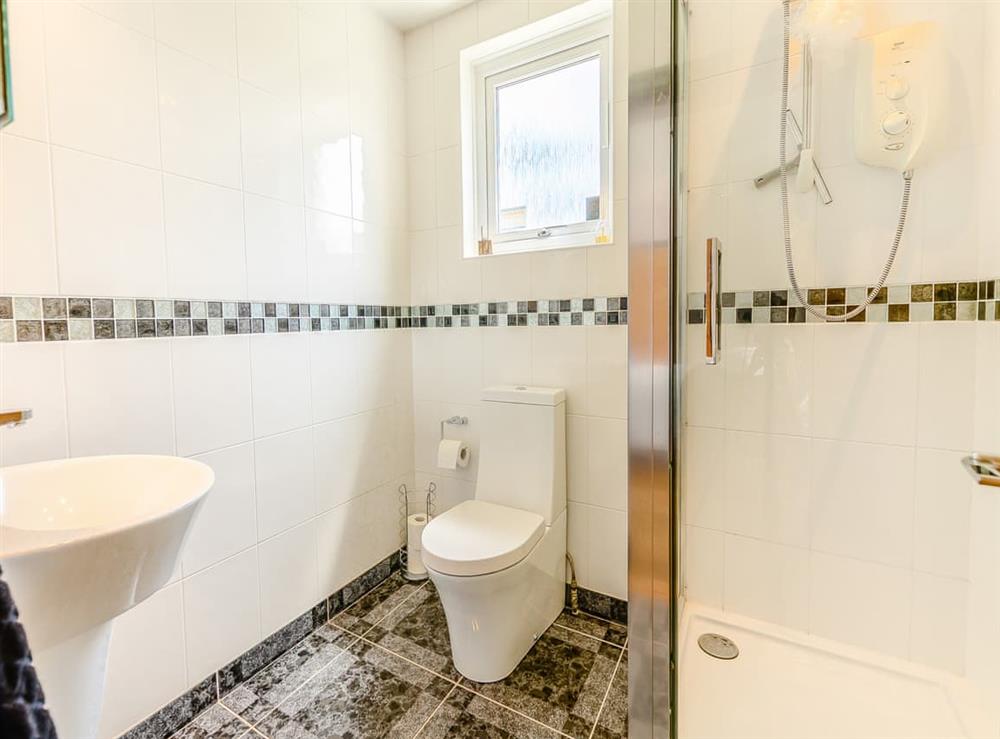 Shower room at Three Decks in Elmer, West Sussex