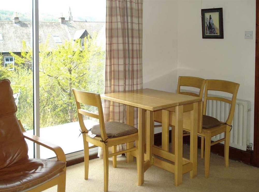 Intimate dining area at Three Fells in Ambleside, Cumbria