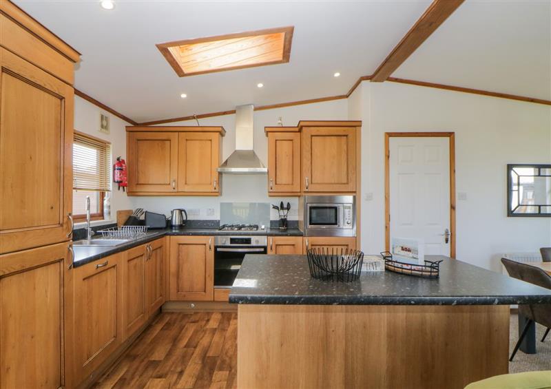 The kitchen at Three Views Lodge, Millbrook