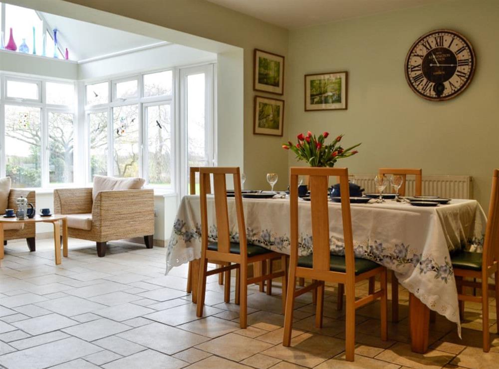 Dining area at Three Ways in Lypiatt Hill, near Stroud, Gloucestershire