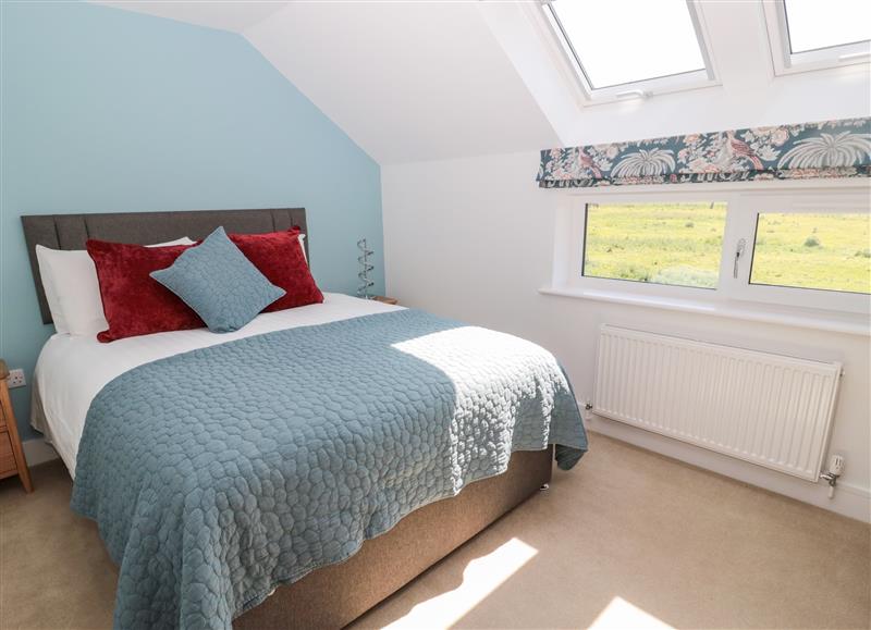 One of the bedrooms at Thrift Lodge, High Newton-by-the-Sea near Embleton
