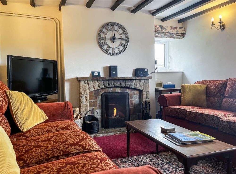 Living room at Throwley Cottage in Ashbourne, Staffordshire