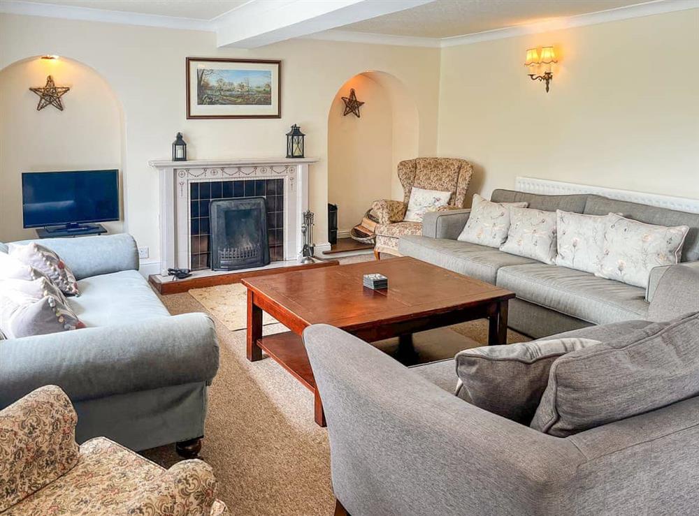 Living room at Throwley Moor Farmhouse in Ashbourne, Staffordshire