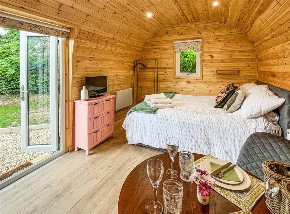 Open plan living space at Thula Lodge in Chichester, West Sussex