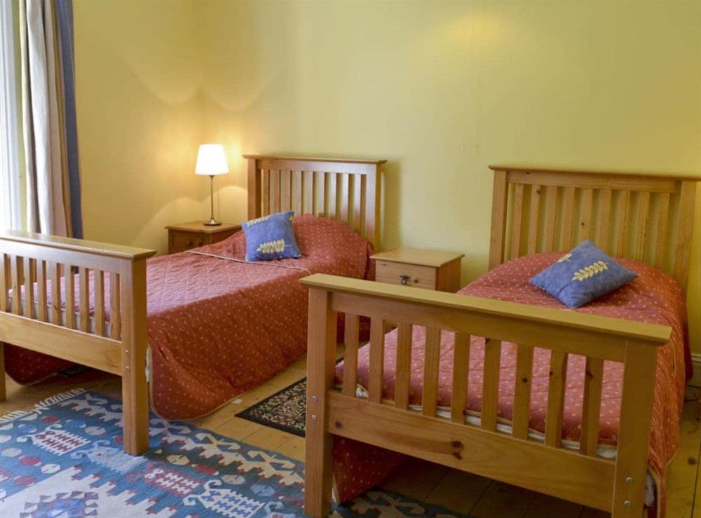Twin bedroom at Thurlibeer House in Launcells, Nr Bude, Cornwall., Great Britain
