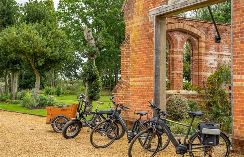 E-bikes can be hired at Thursford Castle, Great Snoring