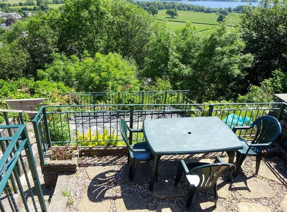 Inviting sitting-out-area with stunning views at Thurston View in Coniston, Cumbria