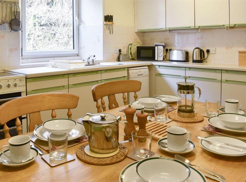 Well equipped kitchen/ dining area at Thurston View in Coniston, Cumbria