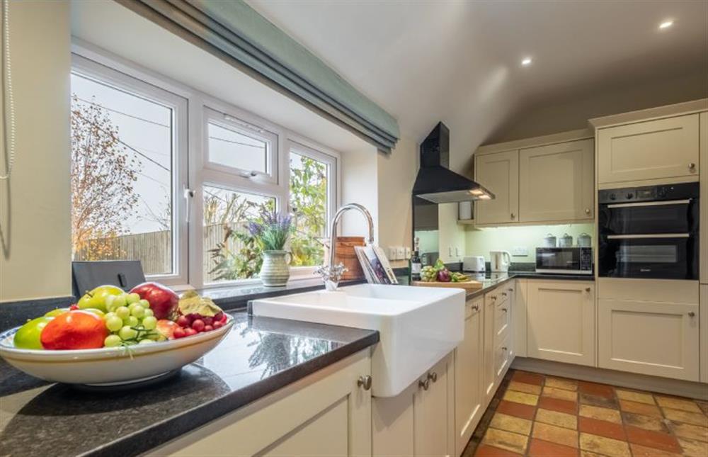 Ground floor: Modern stylish kitchen at Thyme Cottage, Thornham near Hunstanton