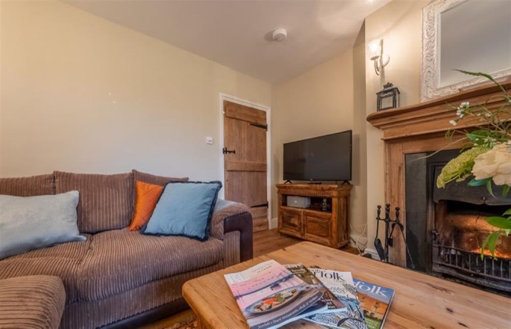 Ground floor: With a large TV in the sitting room, cosy evenings await at Thyme Cottage, Thornham near Hunstanton