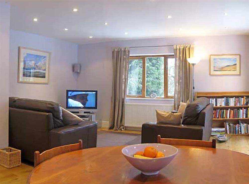 Open plan living space at Tick Tock Cottage in Bakewell, Derbyshire