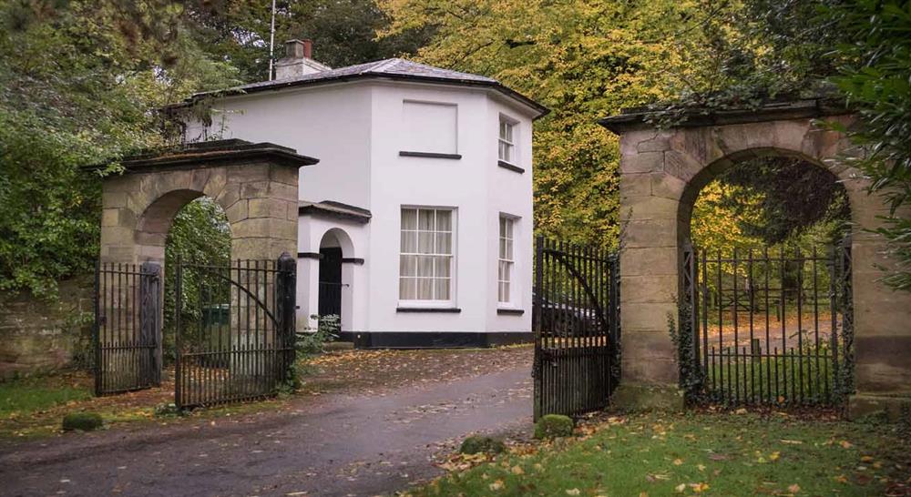 The exterior of Ticknall Lodge, Derbyshire at Ticknall Lodge in Derby, Derbyshire