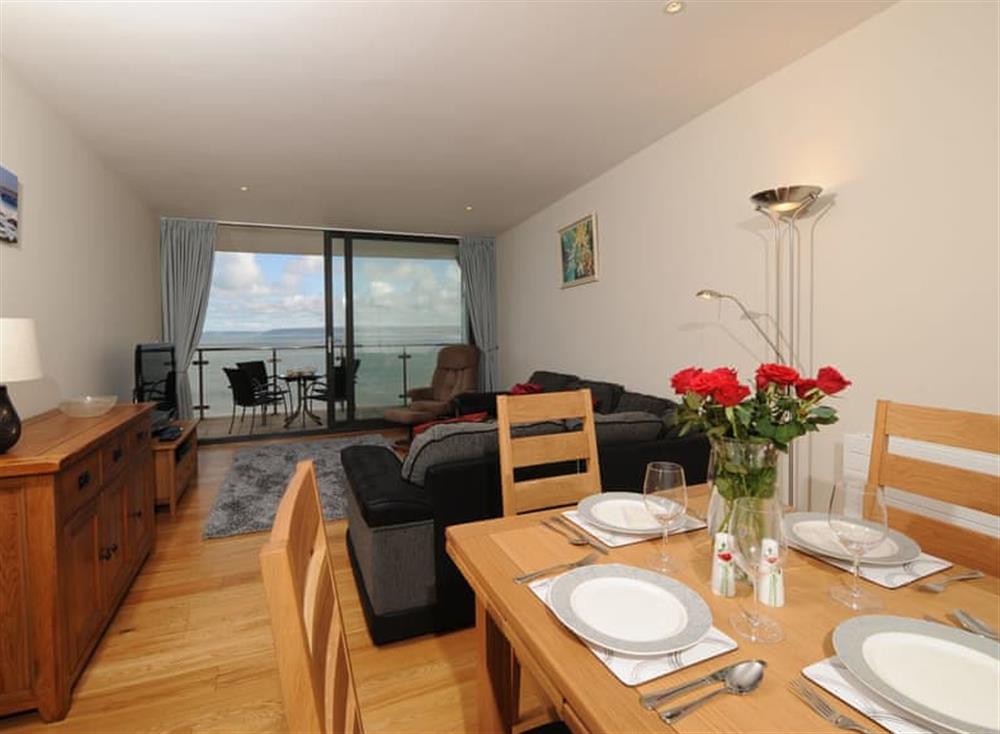 Open plan living space at Tidal Bay, Horizon View in North Devon, Westward Ho!