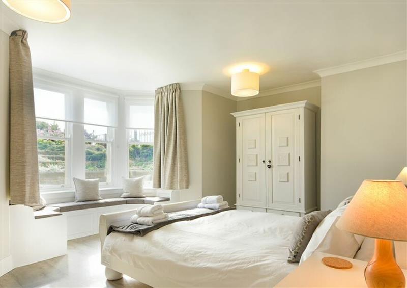 One of the bedrooms at Tidal Point, Alnmouth
