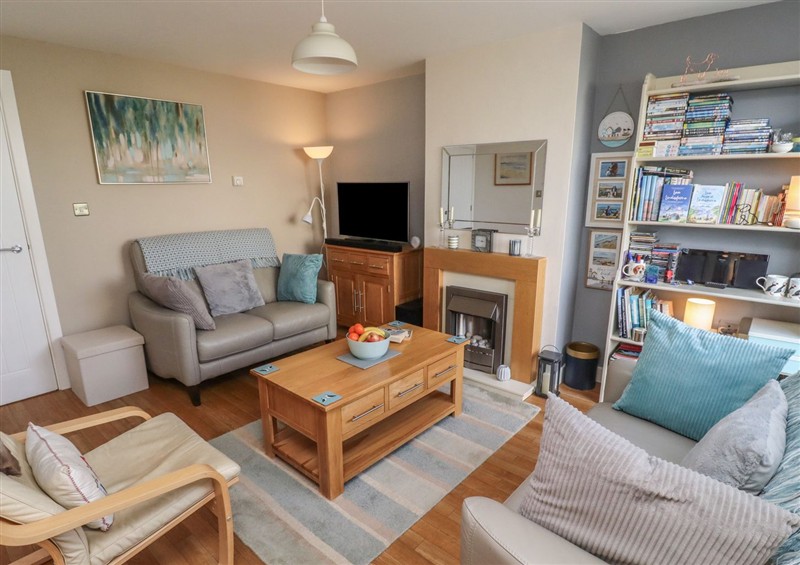 Relax in the living area at Tidal Watch, Seahouses