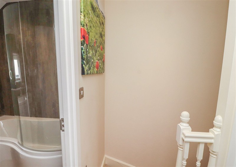 This is the bathroom at Tidal Watch, Seahouses