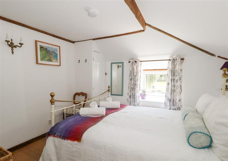 This is the bedroom at Tiddlers Cottage, Uploders near Bridport