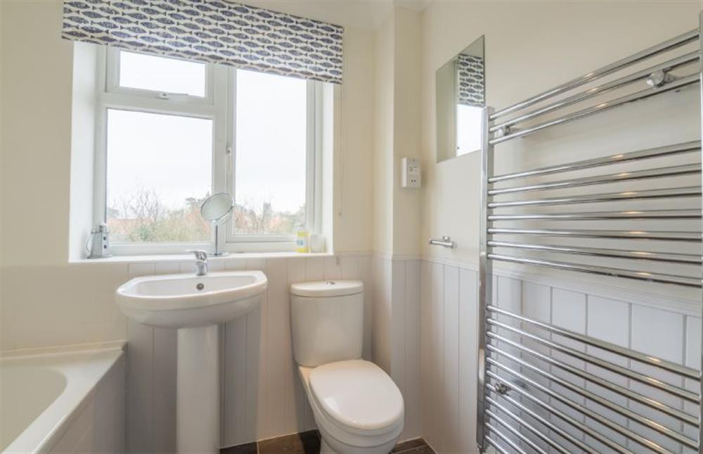First floor: Family bathroom  at Tide Cottage, Holme-next-the-Sea near Hunstanton