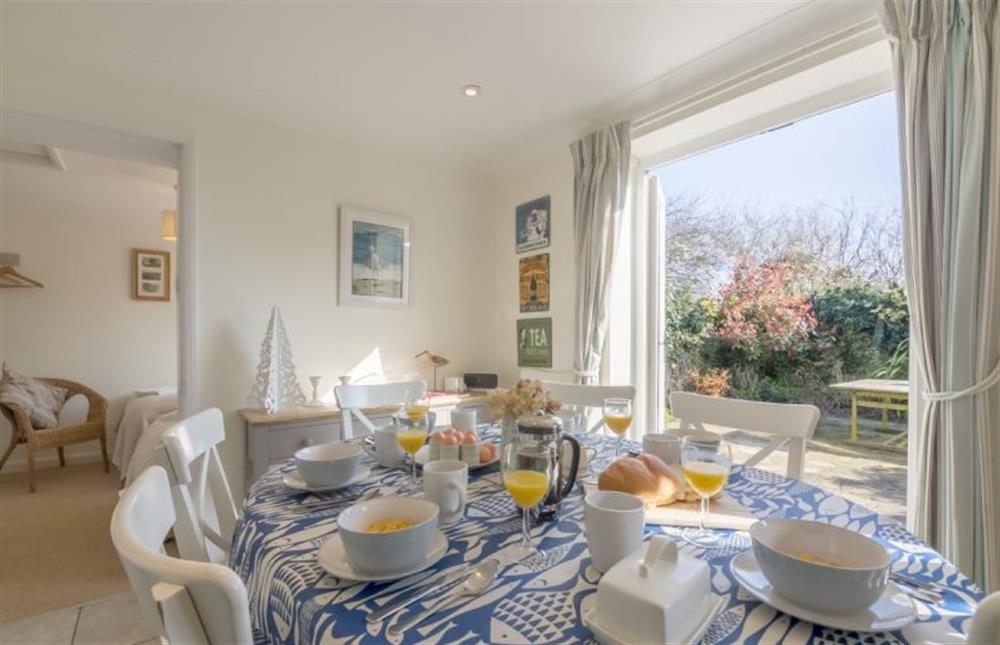 Ground floor: Beyond the kitchen is Bedroom three at Tide Cottage, Holme-next-the-Sea near Hunstanton