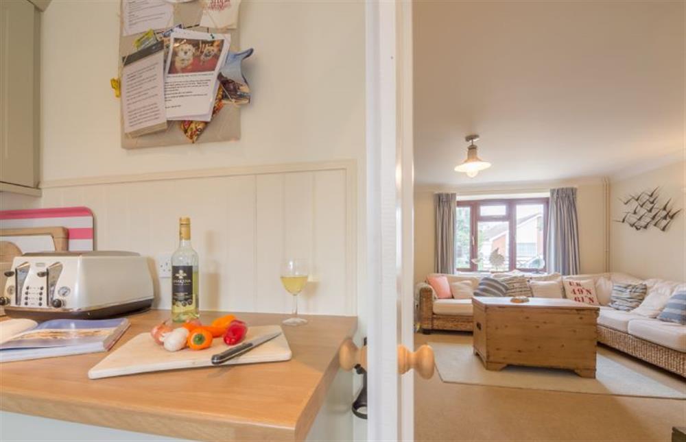 Ground floor: Sitting room and kitchen at Tide Cottage, Holme-next-the-Sea near Hunstanton