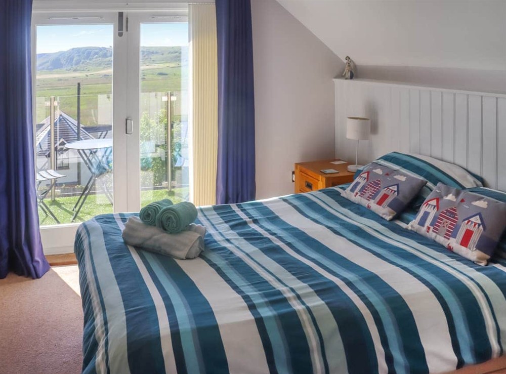 Double bedroom at Tideglass in Penally, near Tenby, Dyfed