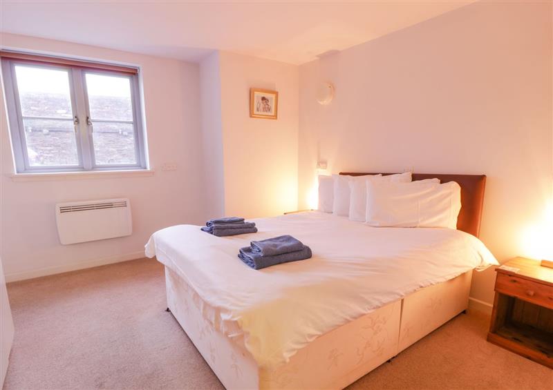 This is the bedroom at Tides Reach, Isle Of Whithorn