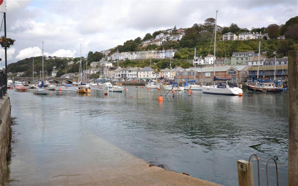 Views from the harbour up the estuary. at Tideways Apartment in Looe