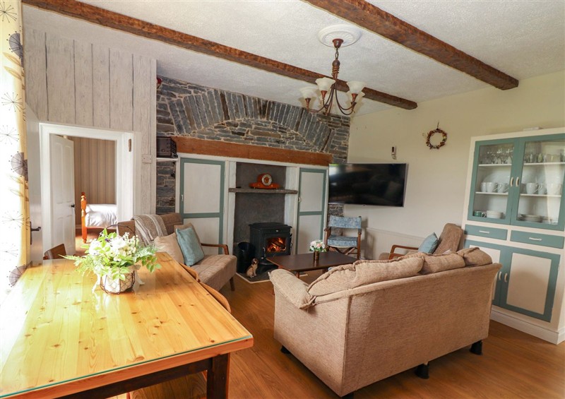 Relax in the living area at Tig Davy, Mullagh