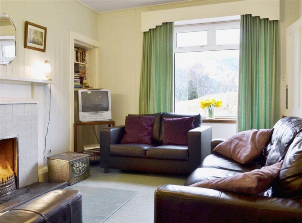 Living room at Tigh-An-Achaidh in Inverinate, near Kyle of Lochalsh, Ross-Shire