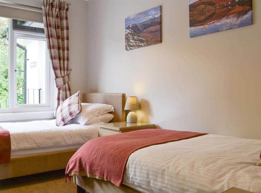 Good sized twin bedroom at Tigh Ban in Glencoe, near Fort William, Lanarkshire