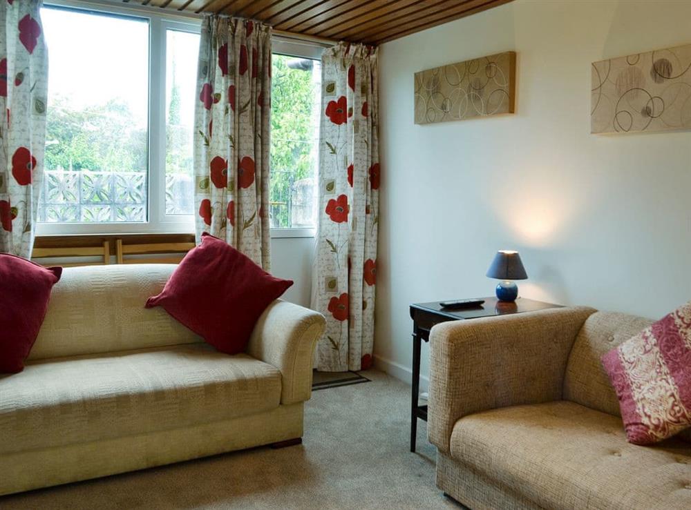 Comfortable living area at Tigh Beag in Troon, Ayrshire