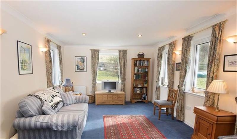 Relax in the living area at Tigh en Leigh, Shieldaig