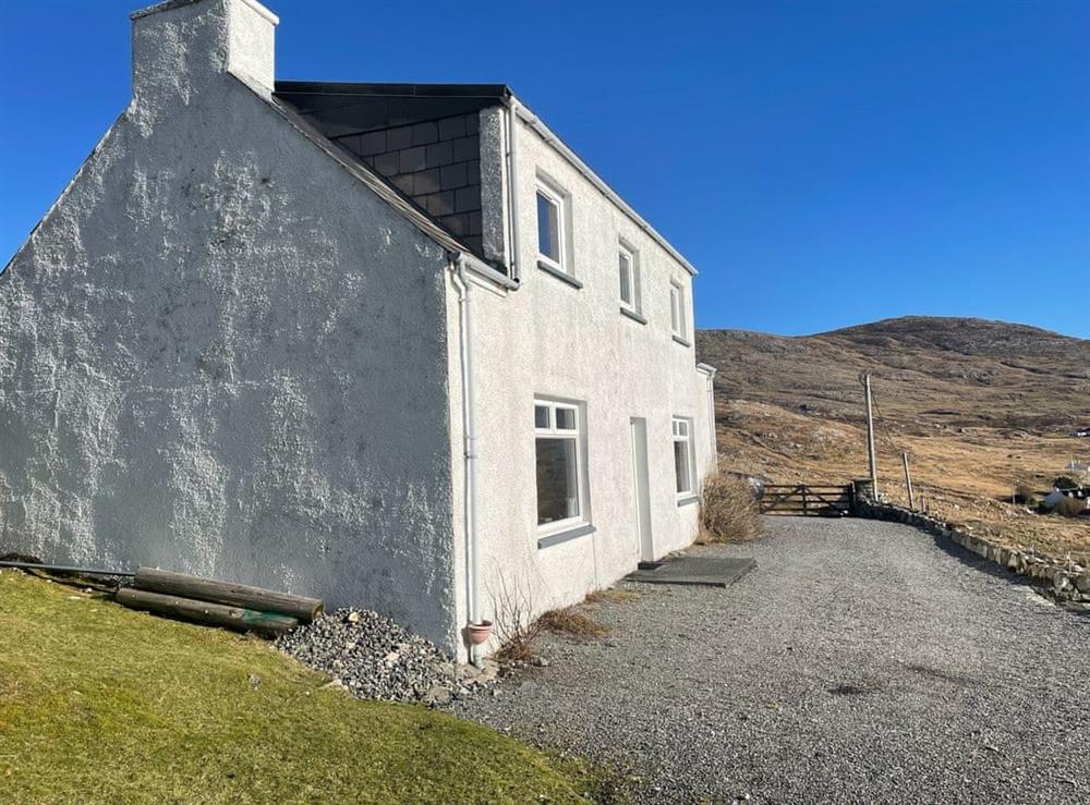 Exterior at Tigh Mairi in Carragrich, near Tarbert, Isle of Harris, Outer Hebrides., Scotland
