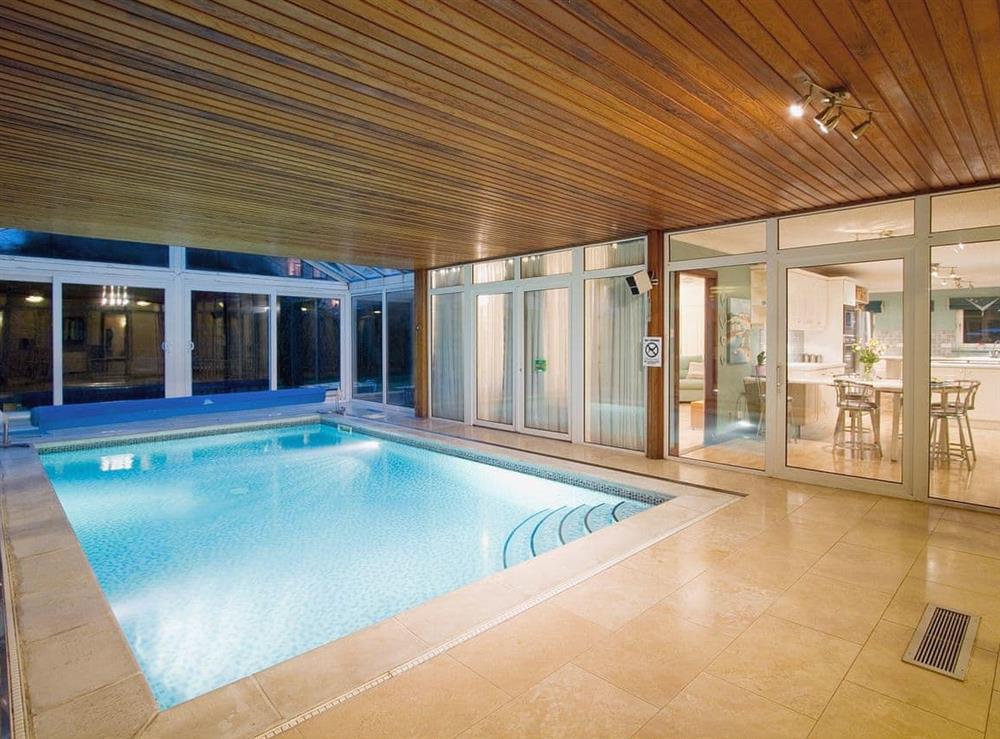 Indulge in the indoor heated swimming pool at Tigh Na Beannaich  in Powmill, near Dollar, Clackmannanshire