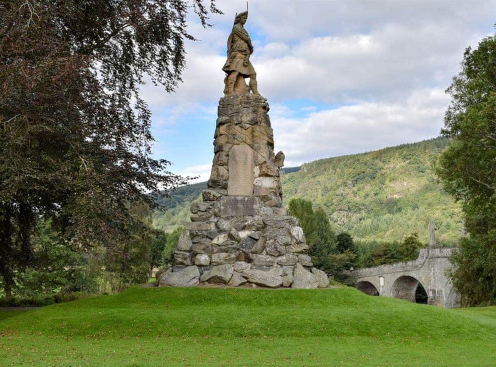 Black watch Monument Aberfeldy at Tigh Na Bruaich in Keltneyburn, by Aberfeldy, Perthshire., Great Britain
