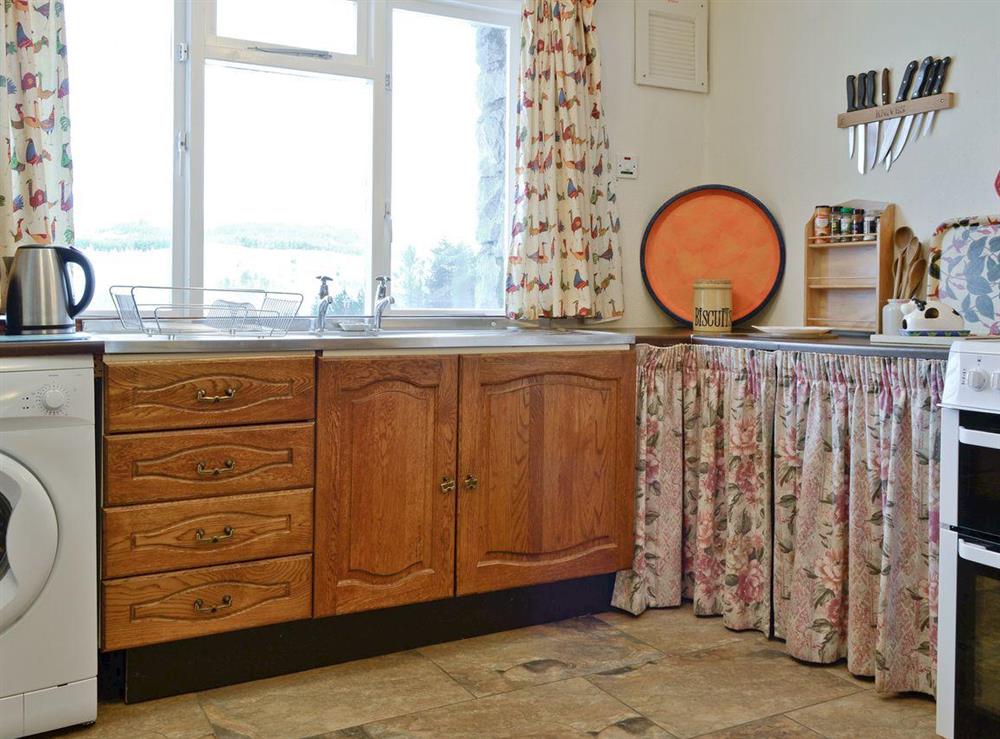 Well-equipped kitchen at Tigh na Caoiraich in Invergarry, Tomdoun, Inverness-Shire