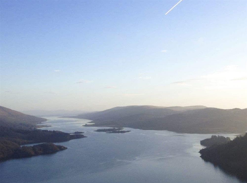 Colintraive and the Kyles of Bute from the scenic viewing platform on Loch Riddon - landscape view