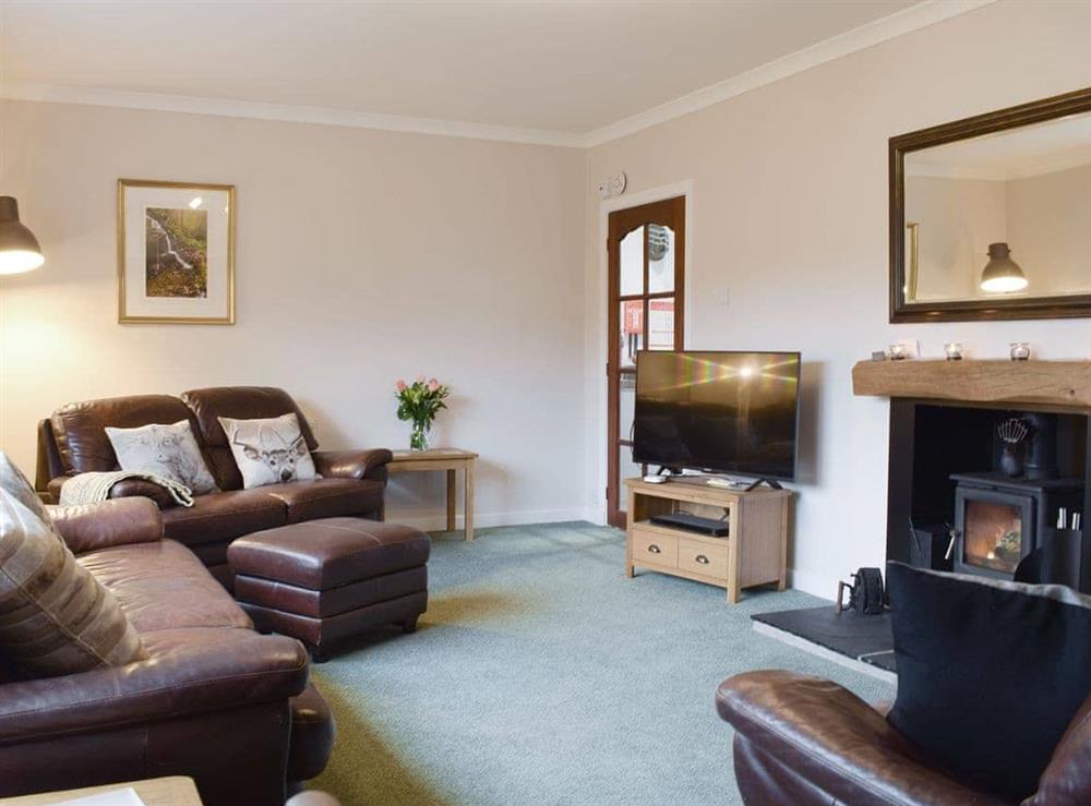 Attractive living room at Tigh Raineach in Strathyre, Callander, Perthshire