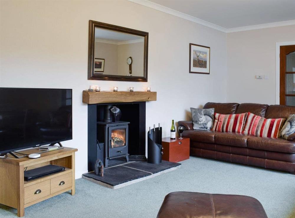 Welcoming living room at Tigh Raineach in Strathyre, Callander, Perthshire