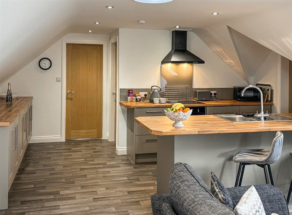 Kitchen area at Tilia Loft in Scotton, near Market Rasen, Lincolnshire
