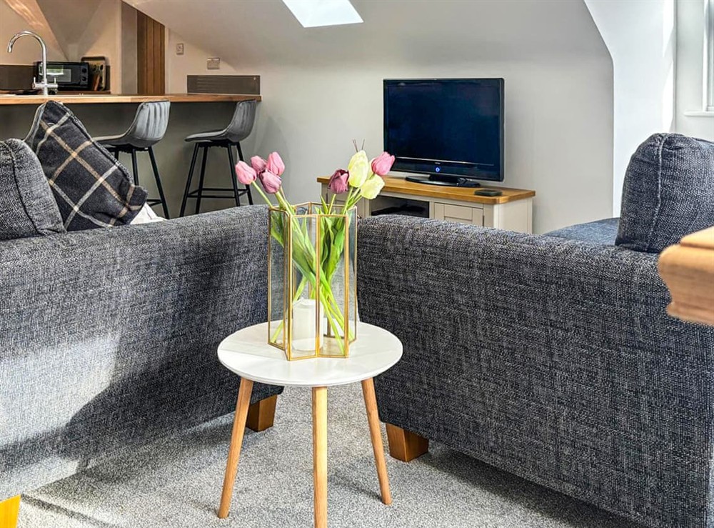Living area at Tilia Loft in Scotton, near Market Rasen, Lincolnshire