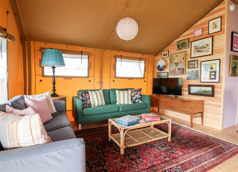 Enjoy the living room at Tilly Bob Lodge, Llanrhos near Llandudno
