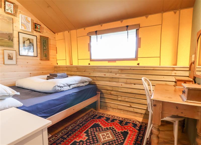 This is a bedroom at Tilly Bob Lodge, Llanrhos near Llandudno