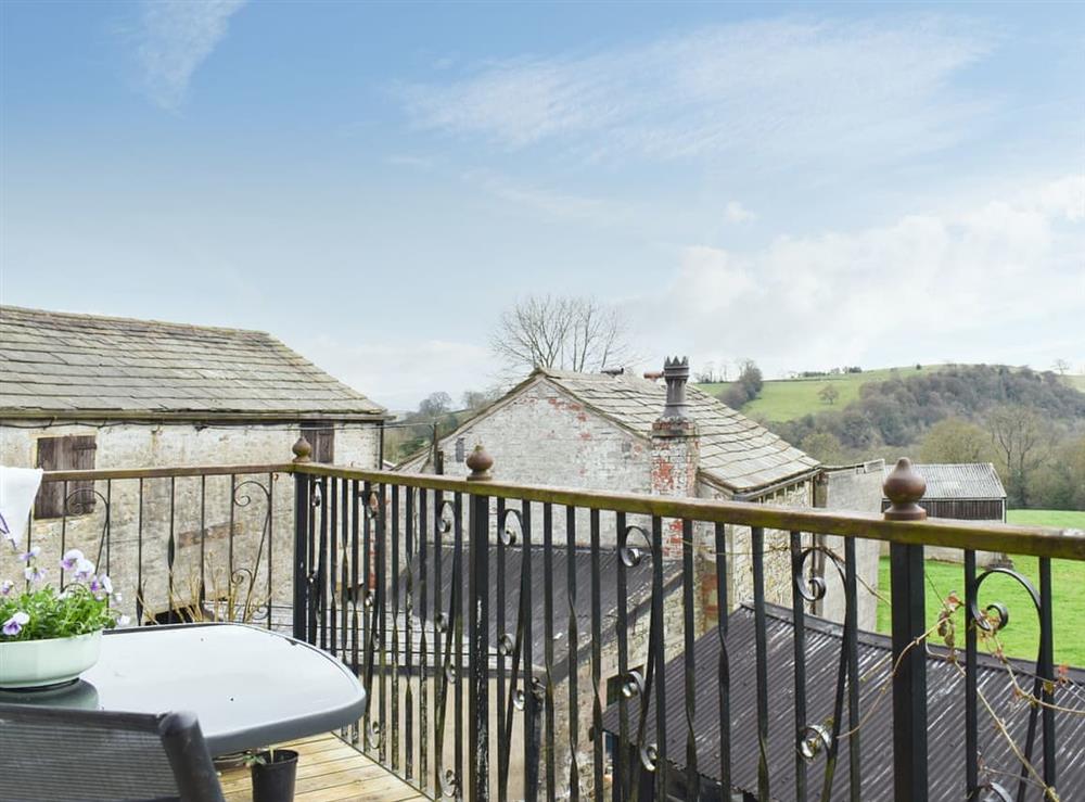 Balcony at Tilly Cottage in Blacko, near Nelson, Lancashire