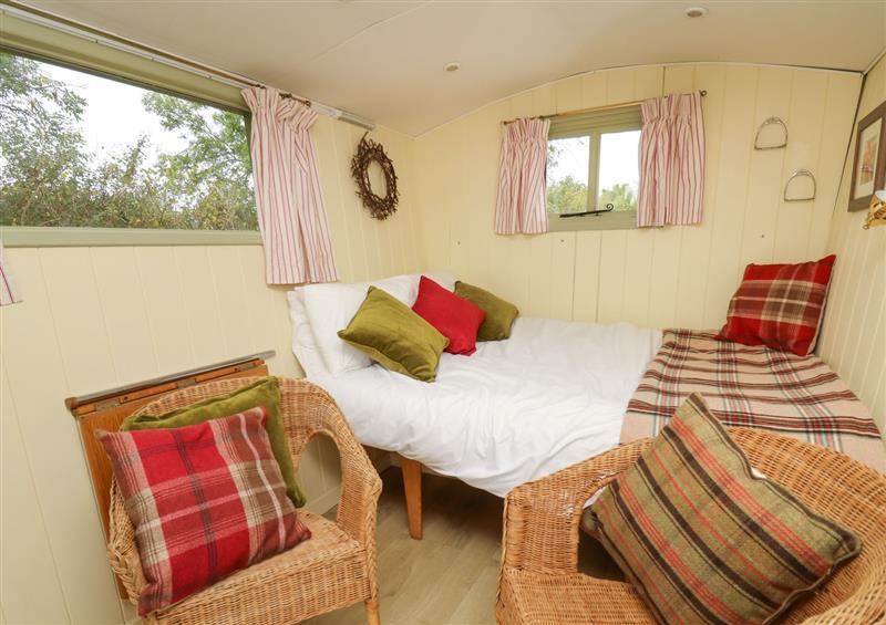 The living area at Tilly Gypsy-style Caravan Hut, Llangorse