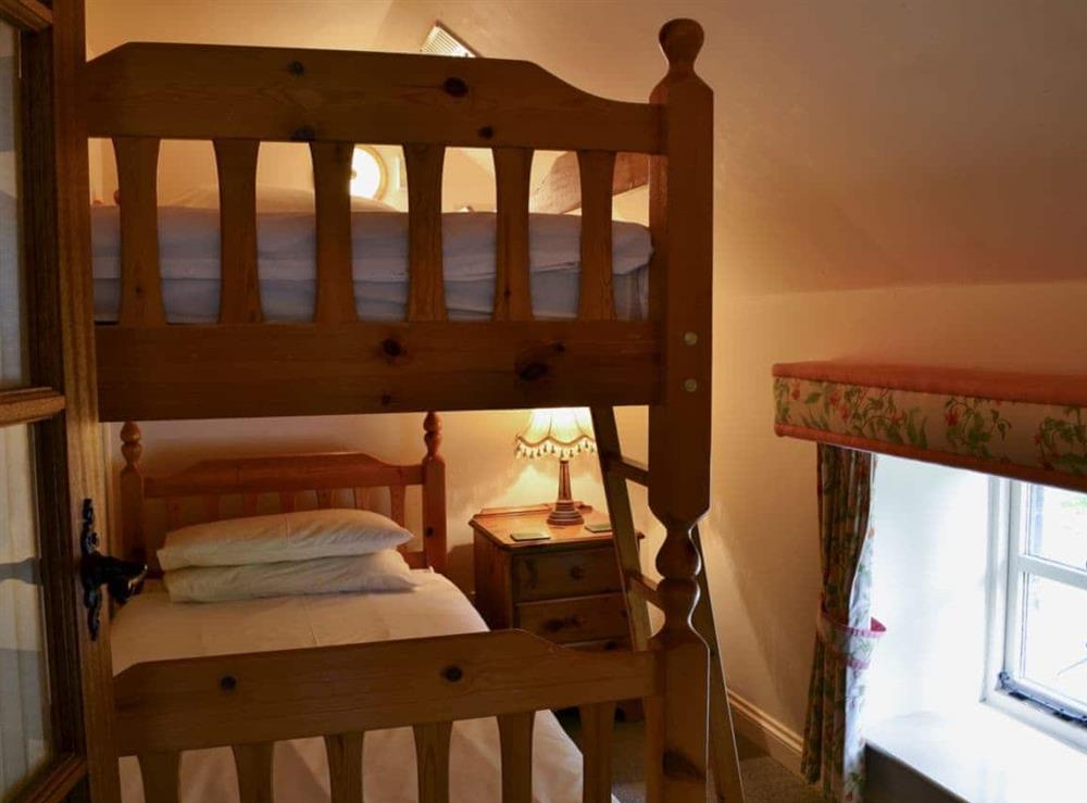 Bunk bedroom at Timberwick Green in Akeld, Wooler, Northumberland., Great Britain