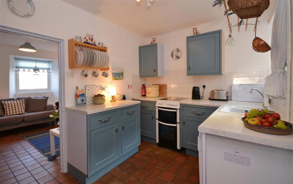 Another view of the kitchen. at Tinsey Cottage in Beesands
