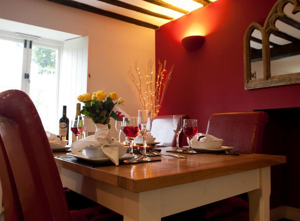 Dining room at Tintern Abbey Cottage in Tintern, Gwent
