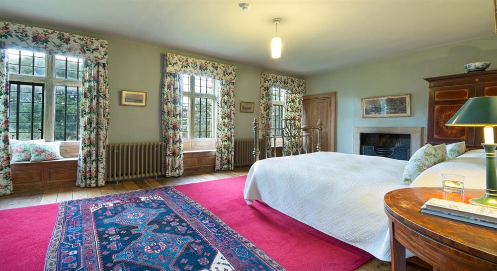 The pretty second double bedroom at Tintinhull House in Yeovil, Somerset