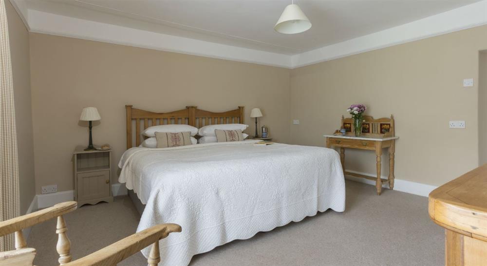 The double bedroom at Tippett's in Lanteglos-by-fowey, Cornwall